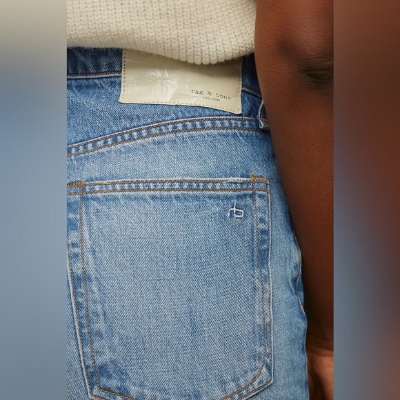 rag & bone Maya High Rise Wide-Leg Jeans in Hermosa - Picture 4 of 9